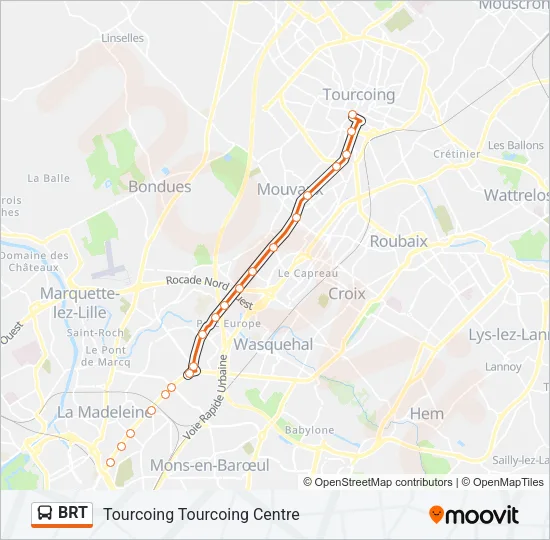 BRT Bus Line Map