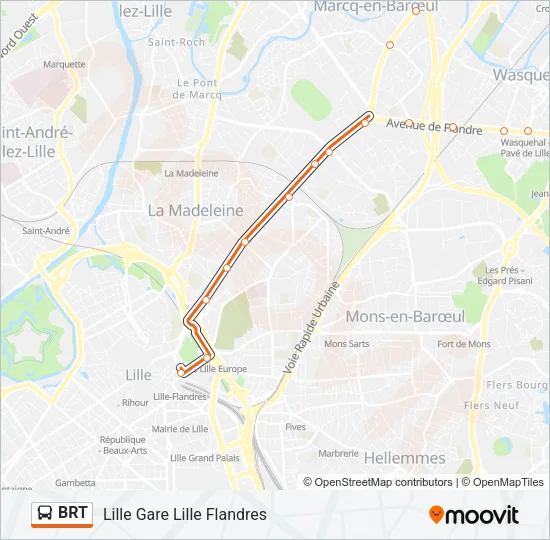BRT Bus Line Map