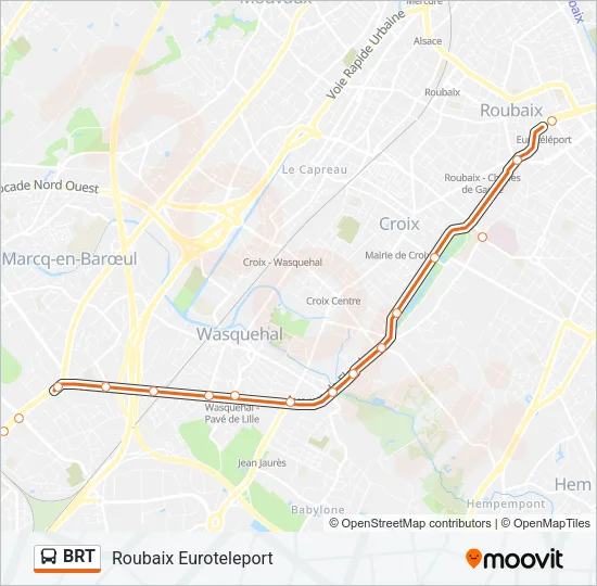 BRT Bus Line Map
