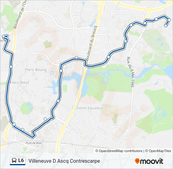 L6 Bus Line Map