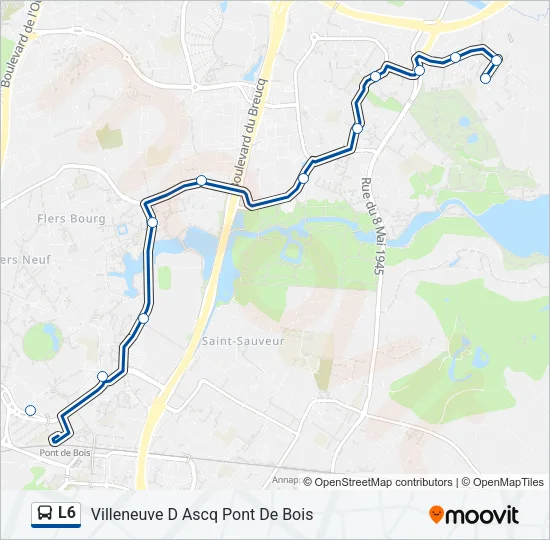 L6 Bus Line Map