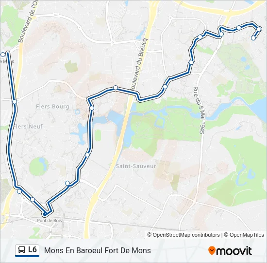 L6 Bus Line Map