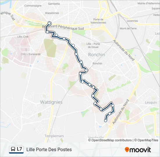 L7 Bus Line Map