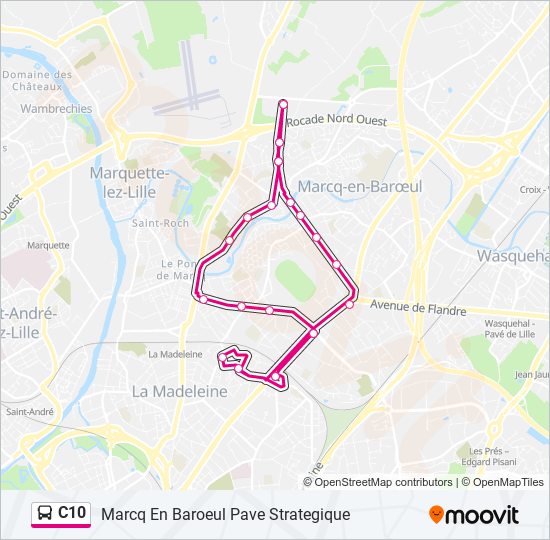 C10 bus Line Map