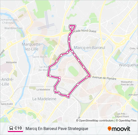 C10 Bus Line Map