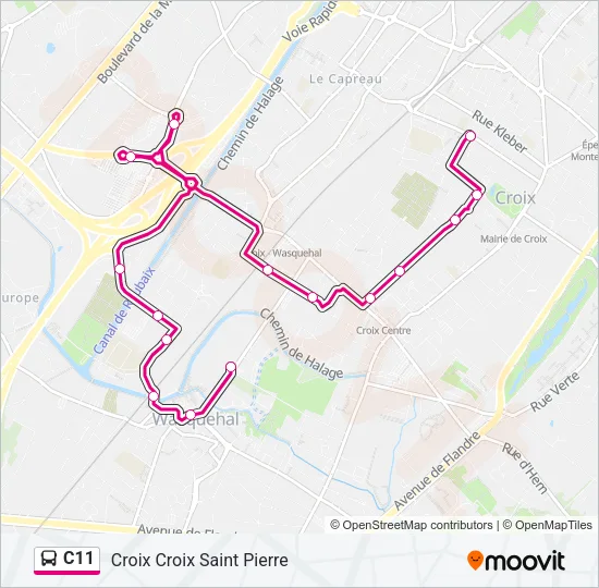 C11 Bus Line Map
