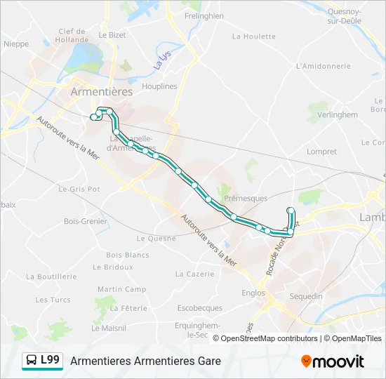 L99 Bus Line Map