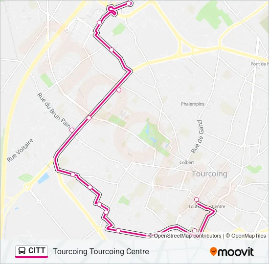 CITT Bus Line Map
