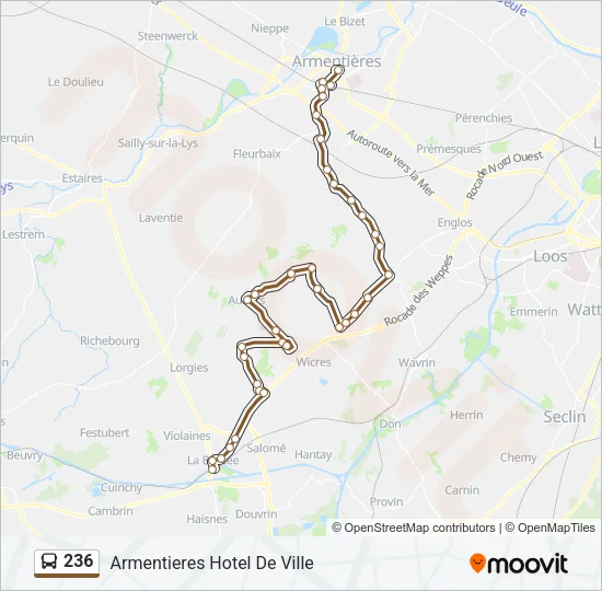 236 Bus Line Map