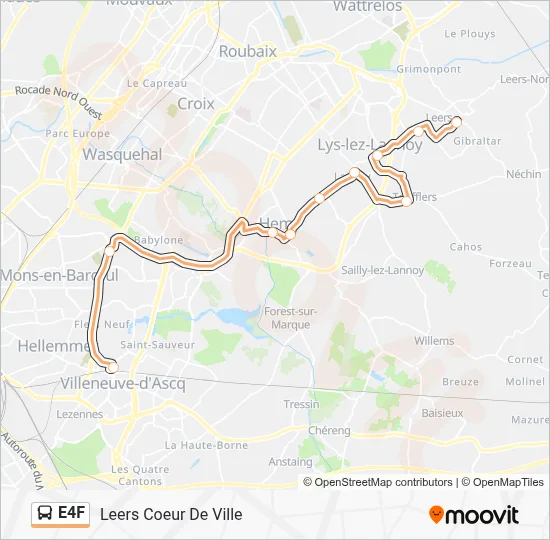 E4F Bus Line Map