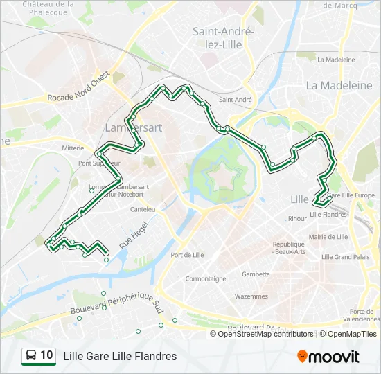 10 Bus Line Map