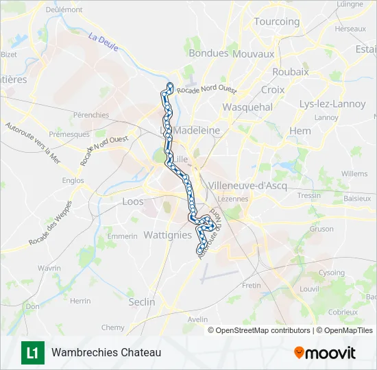 L1 Bus Line Map