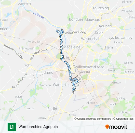 L1 Bus Line Map