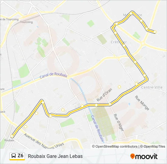 Z6 Bus Line Map
