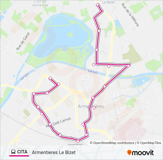 CITA Bus Line Map
