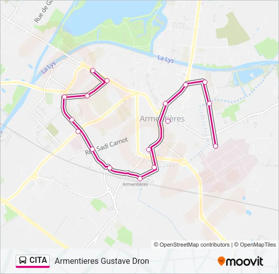 CITA Bus Line Map