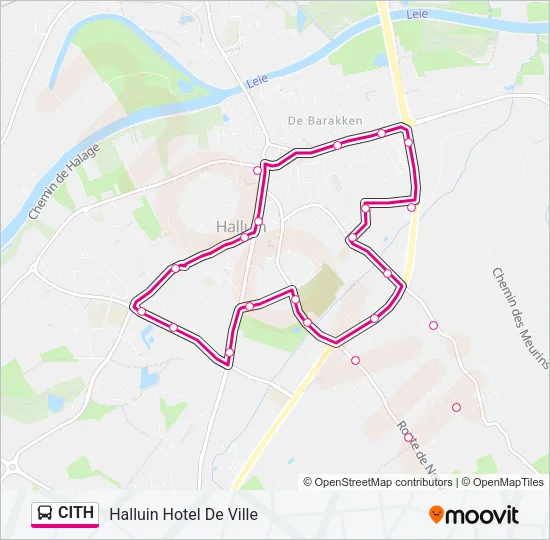 CITH Bus Line Map