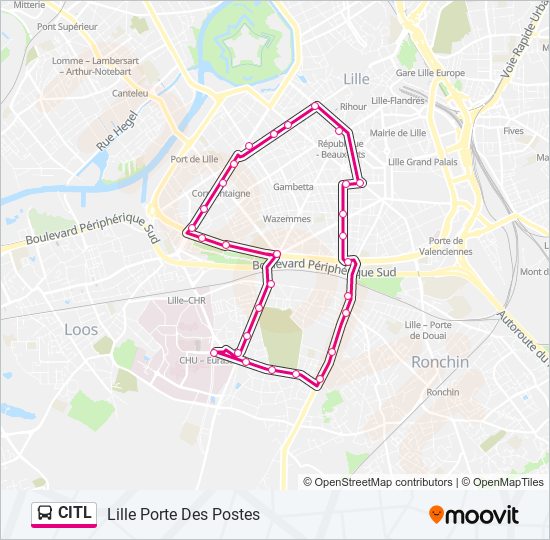 CITL bus Line Map