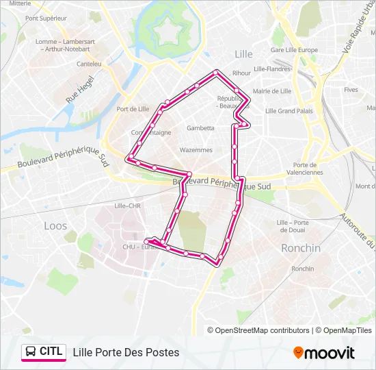 CITL Bus Line Map