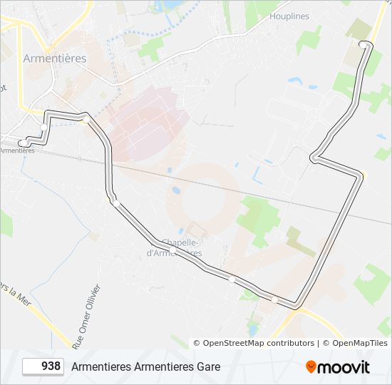 Mapa de 938 de autobús