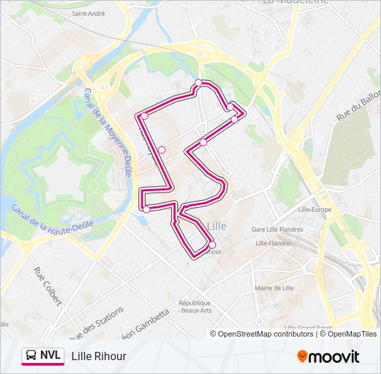 Mapa de NVL de autobús