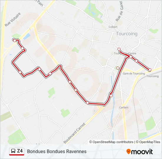 Z4 Bus Line Map