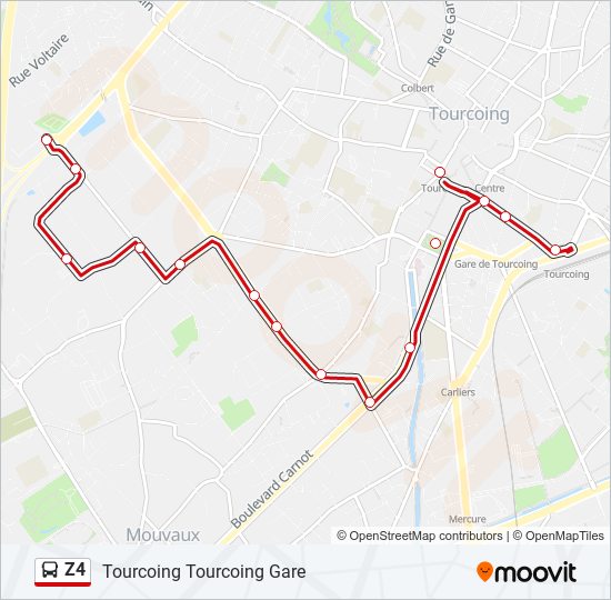 Z4 bus Line Map