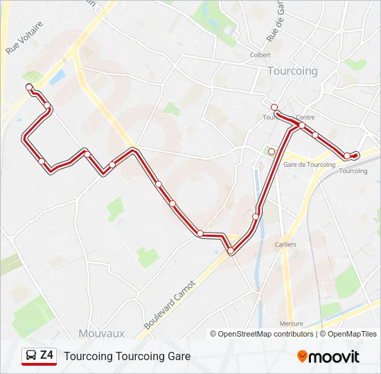 Z4 Bus Line Map