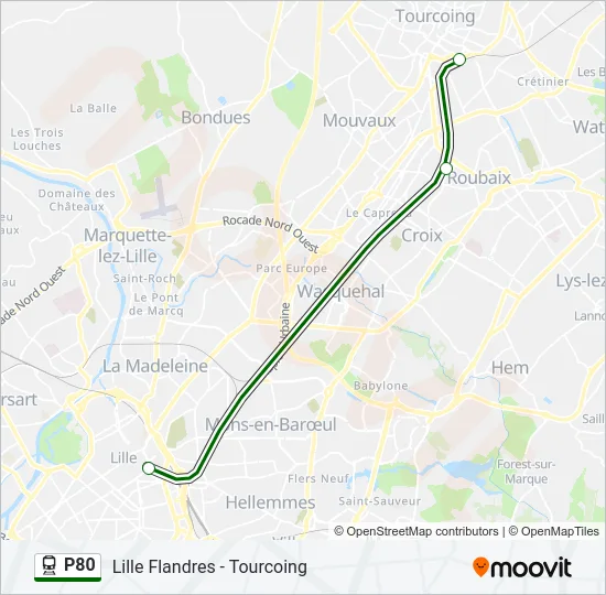 P80 Train Line Map