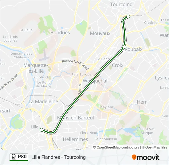 P80 Train Line Map