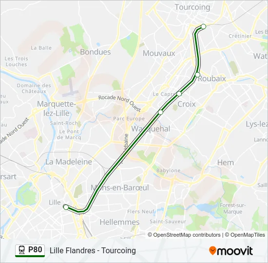 P80 Train Line Map