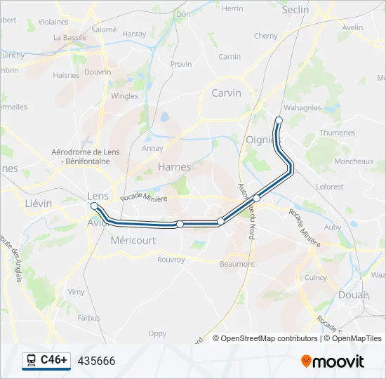 C46+ Train Line Map