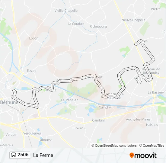 2506 Bus Line Map