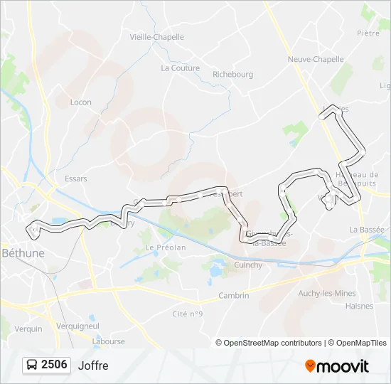 2506 Bus Line Map