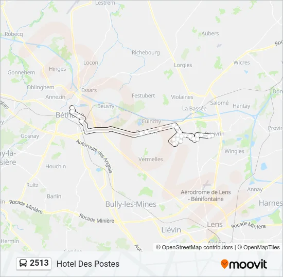 2513 Bus Line Map