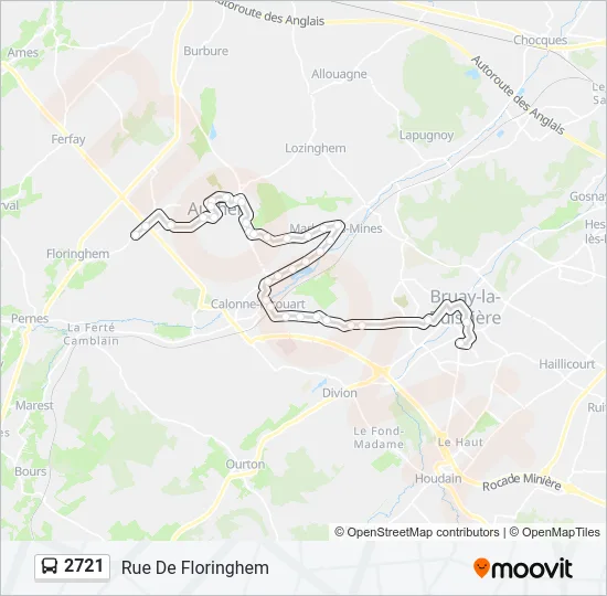 2721 Bus Line Map