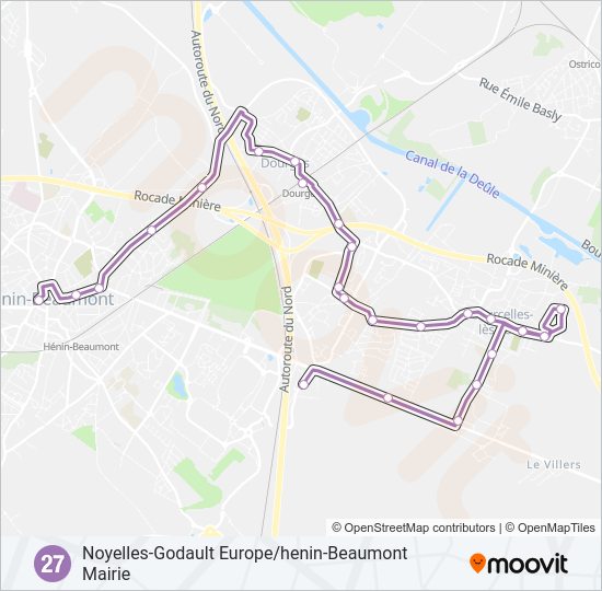 27 Bus Line Map