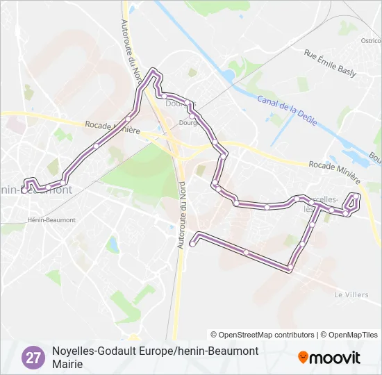 27 Bus Line Map