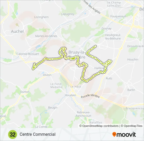 32 Bus Line Map