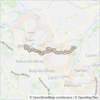 56 Bus Line Map