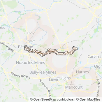 56 Bus Line Map