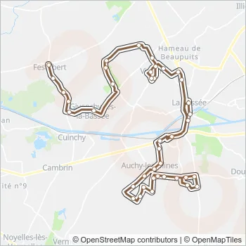 60 Bus Line Map