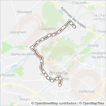 68 Bus Line Map