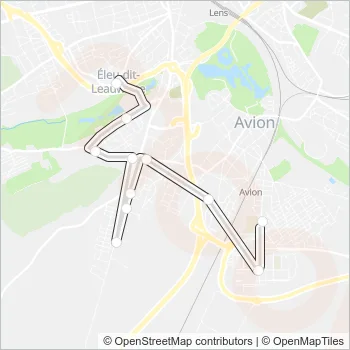1121 Bus Line Map