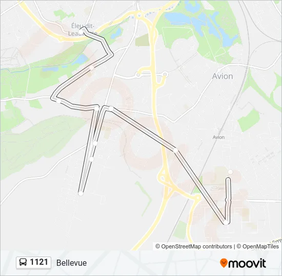 1121 Bus Line Map
