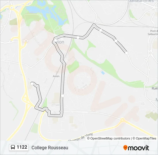 1122 Bus Line Map