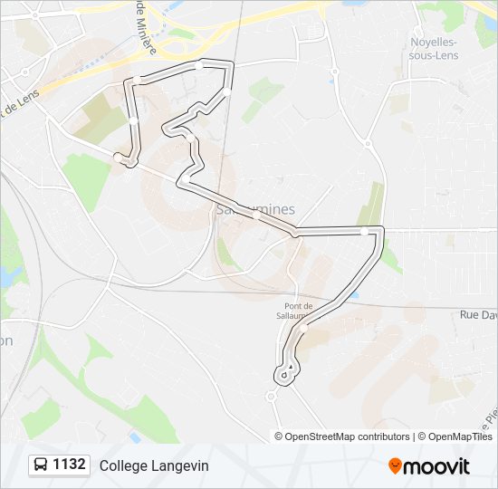 1132 Bus Line Map