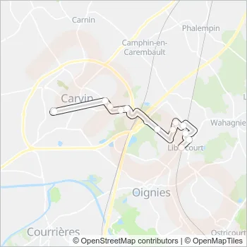1201 Bus Line Map