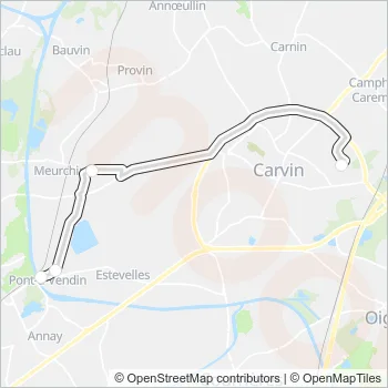 1211 Bus Line Map