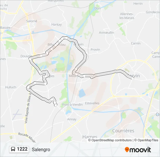 1222 Bus Line Map